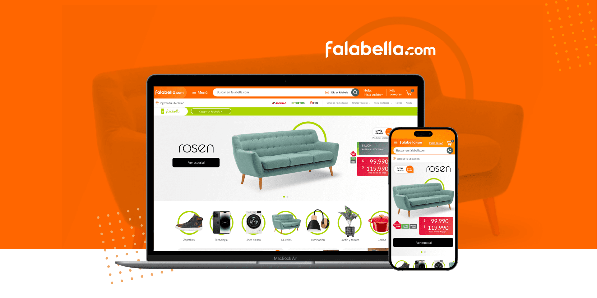UX Sprint Falabella home